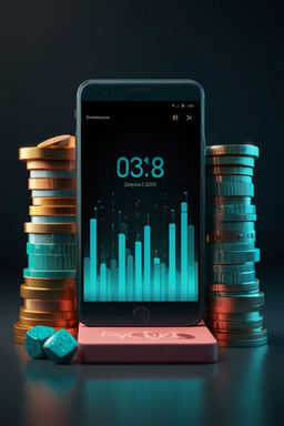 Smartphone mit Casino-App